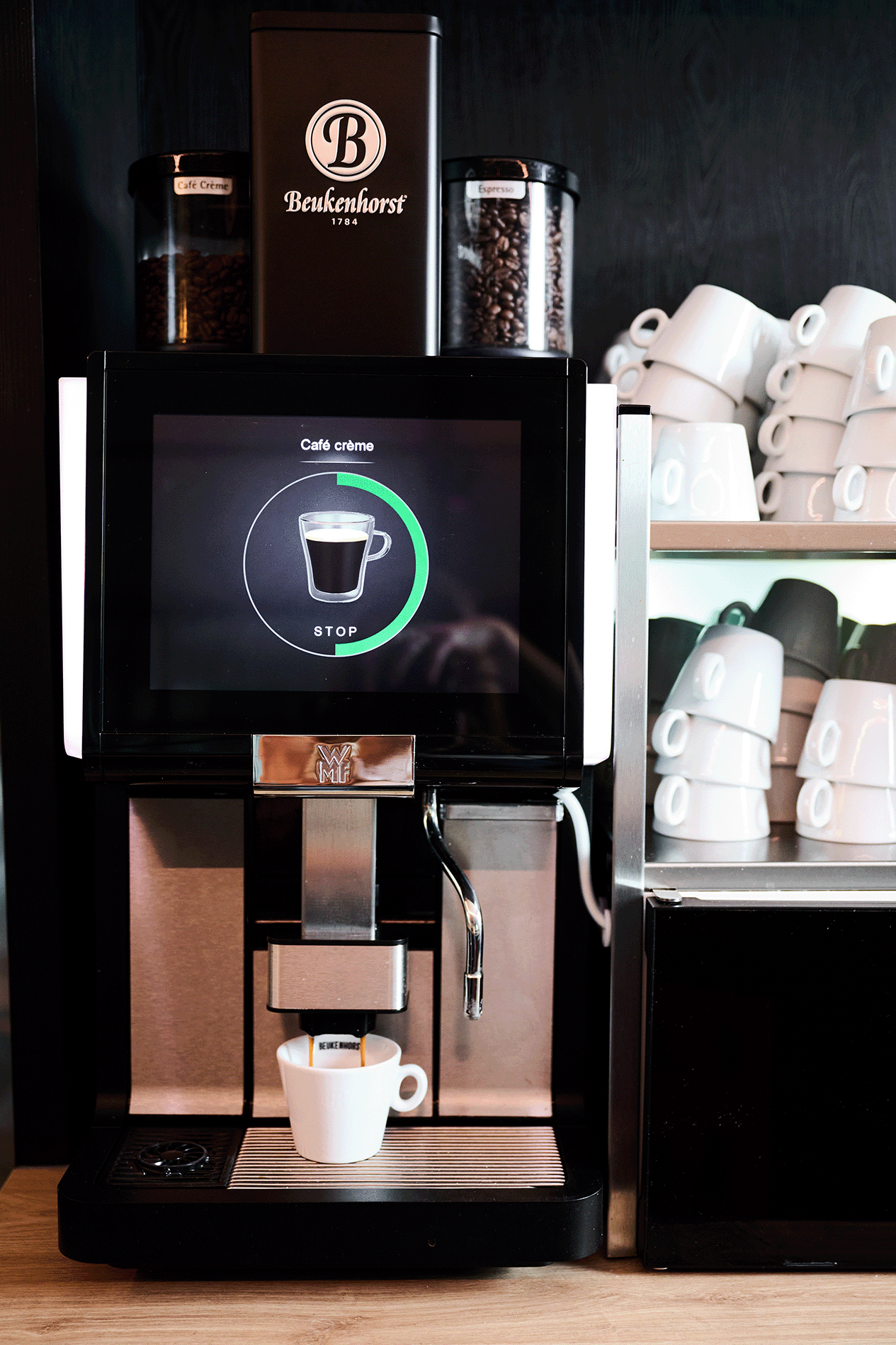 Koffiemachine op het werk
